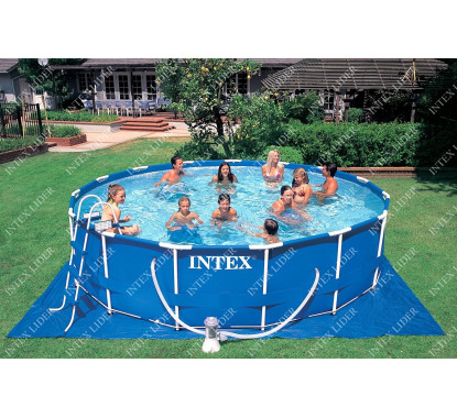 28234 Каркасный бассейн круглый  Intex, 457х107см, фильтр-насос картр 3785 л/ч (28232, 28236)