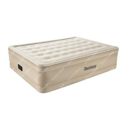 69024 Надувная кровать Essence Fortech Bestway 203х152х51см, встроенный электронасос