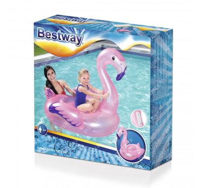 41122 BestWay Игрушка для катания Фламинго 127х127 см