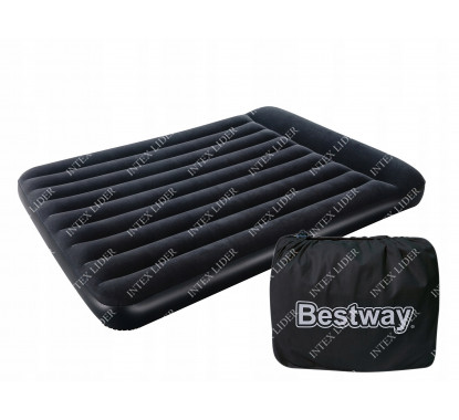 67464 Bestway Надувной матрас Aerolax Air Bed(Queen) 203х152х30 см со встроенным насосом