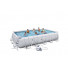 56471 Каркасный бассейн прямоугольный BestWay, 671х366х132см, фильтр-насос песчанный 5678 л/ч